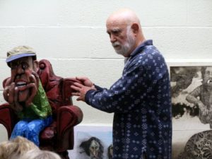 Brian McCall describes his sculptures before ESAL