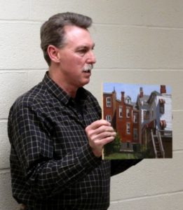 Ron Donoughe describes painting Pittsburgh neighborhoods to ESAL - March 2019