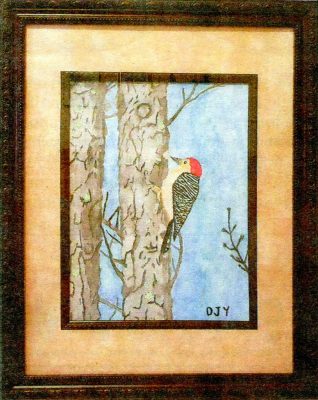 Woodpecker - by Dan Yaklich / watercolor.